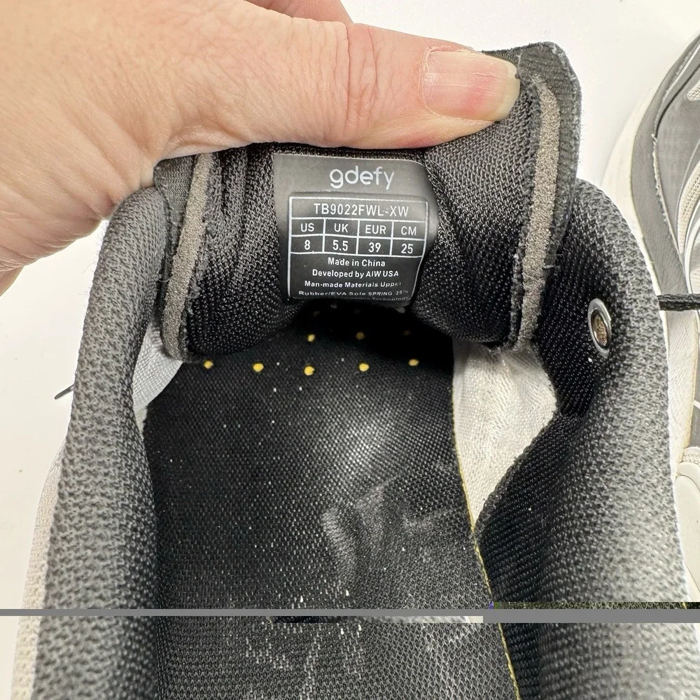 GDEFY Women's 8 TB9022FWL-XW Walking Shoes Black White EUR 39 Comfort Athletic